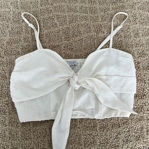 Linen bralette top